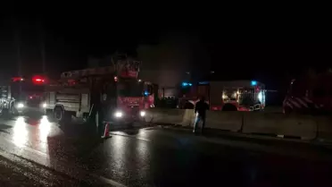 Yalova-İzmit Yolunda Tır Yangını