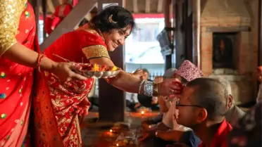 Nepal'de Tihar Festivali Coşkuyla Kutlandı