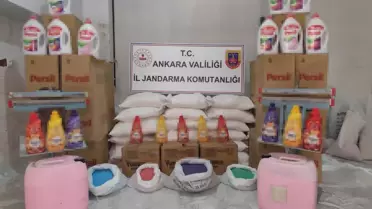 Ankara'da Sahte Deterjan İmalatına Operasyon