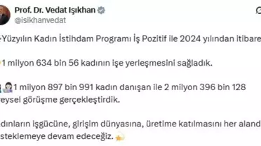 İş Pozitif ile 1.6 Milyon Kadın İstihdam Edilecek