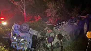 Bursa'da Tır Kazası: 2 Yaralı