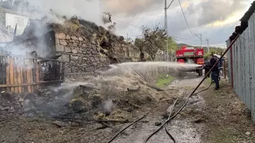 Çan'da Küçükbaş İşletmesinde Yangın