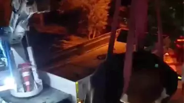 Mahsur İnek İtfaiye ile Kurtarıldı