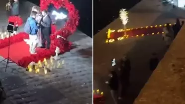 Eyfel Kulesi manzarasında evlenme teklif etmek için kuyruk oldular