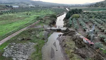 Foça'da Sel Felaketi: 70 Yaşındaki Adam Kayboldu