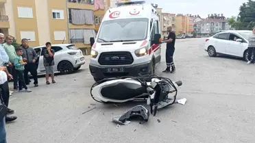 Manavgat'ta Trafik Kazası: Motosiklet Sürücüsü Yaralandı