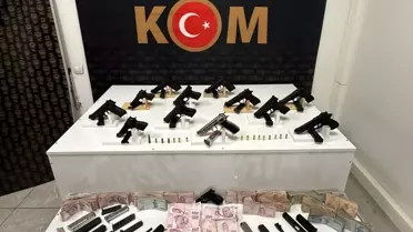 Kızıltepe'de 12 Ruhsatsız Tabanca Ele Geçirildi