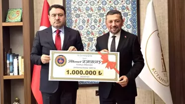 MHP'li Milletvekili Ahmet Erbaş'tan Jandarma Vakfına 1 Milyon TL Bağış