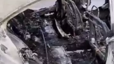 Osmaniye'de Otomobil Yangını