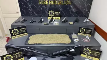 Sakarya'da Uyuşturucu ve Silah Operasyonu