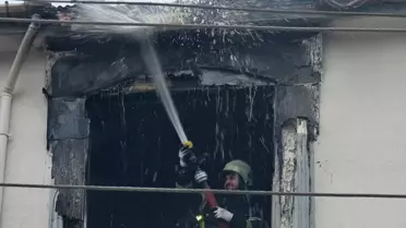 Çerkezköy'de Apartman Yangını