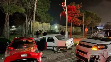 Tekirdağ'da Zincirleme Kaza: 3 Yaralı