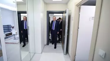 Yüzyılın Konut Projesi'nin detaylarını açıklayan Cumhurbaşkanı Erdoğan, örnek daireyi inceledi