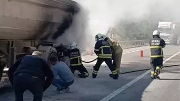 Pozantı'da Tır Dorsesinde Yangın