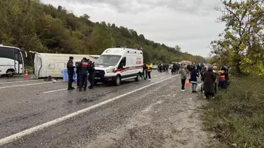 Bartın'da İşçi Servisi Devrildi: 1 Ölü, 19 Yaralı