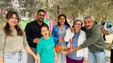 Engelli Öğrenciler Zeytin Hasadı Yaptı