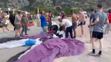 Fethiye'de Yamaç Paraşütü Kazası: 3 Yaralı