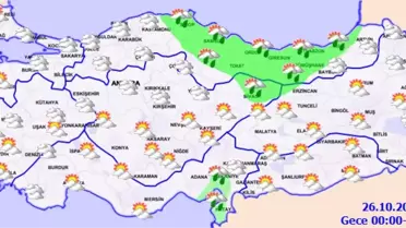 Marmara ve Karadeniz İçin Kuvvetli Yağış Uyarısı