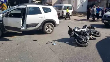 Antalya'da Kaza: Motosiklet Sürücüsü Yaralandı
