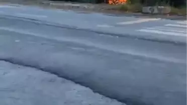 Rize'de Baraka Yangını Kamerada