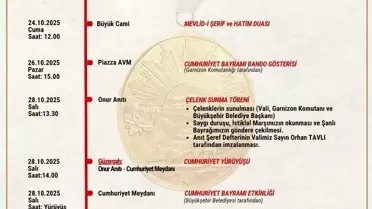 Cumhuriyet Bayramı Kutlamaları Samsun'da Zengin Etkinliklerle Başlıyor