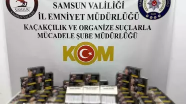 Samsun'da Kaçak 12.800 Makaron Sigara Ele Geçirildi