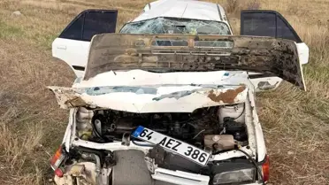 Uşak'ta Kaza: Tarlaya Düşen Araçta Sürücü Yaralandı