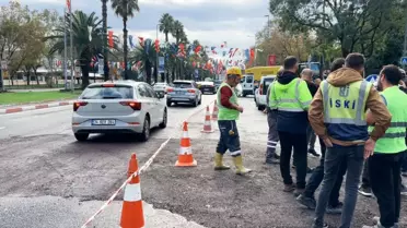 İstanbul'da Yol Çökmesi Geçici Olarak Onarıldı