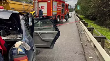 Hendek'te Otobüs Kazası: 1 Ölü, 2 Yaralı