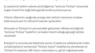 AK Parti Genel Başkan Vekili Efkan Ala'dan PKK'nın Türkiye'den çekilme kararına destek