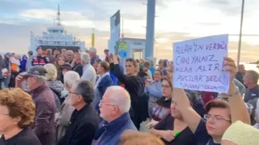 Paşalimanı Adası'nda keklik avına gelen avcılar protesto edildi