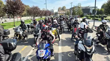 Düzce'de Motosikletli Cumhuriyet Kutlaması