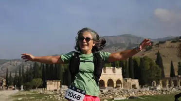 Lykos Yarı Maratonu Pamukkale'de Yapıldı