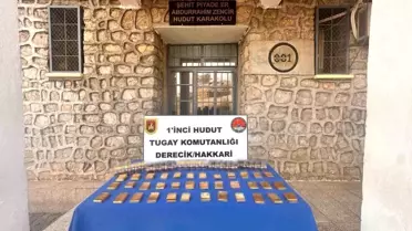 Hakkari'de 36 Kilo Altın Ele Geçirildi