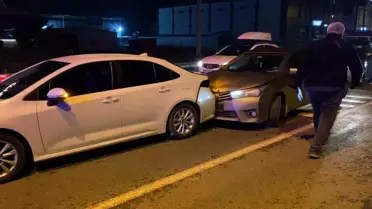 İnegöl'de Zincirleme Kaza: 5 Yaralı