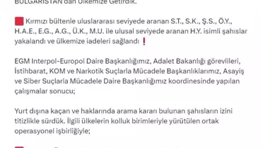 9 suçlu uluslararası operasyonda yakalandı