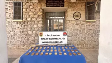 Hakkari'de Altın ve Sigara Ele Geçirildi