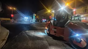 Pınarbaşı'nda 2.176 Ton Sıcak Asfalt Serimi Yapıldı