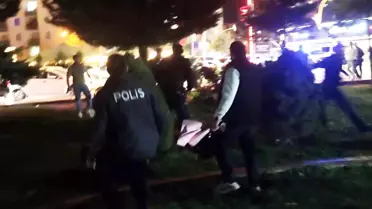 Eski ve yeni sevgili birbirine girdi, polis biber gazıyla müdahale etti