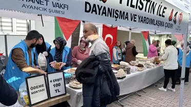 Ayancık'ta Filistin'e Destek Hayır Çarşısı Açıldı