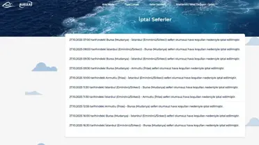 BUDO'dan İki Sefer İptali