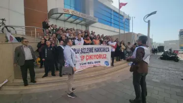 Çiğli Belediyesi'nde Memurlar Eylemde