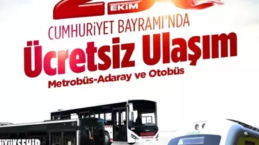 Sakarya'da 29 Ekim Cumhuriyet Bayramı'nda Ücretsiz Ulaşım