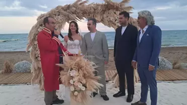 Alp Tontu ve Cansu Yıldırım, Antalya'da Evlendi
