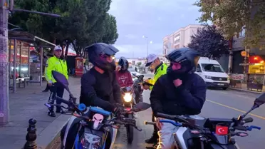 Tekirdağ'da Abart Egzoz Denetimleri Devam Ediyor