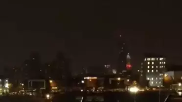 Ümraniye'de Yıldırım Düşmesi