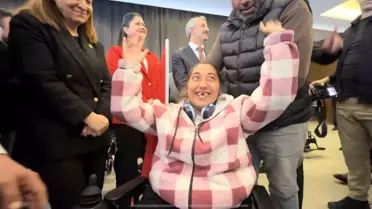 Edirne'de Engelli Bireye Akülü Sandalye Sevinci