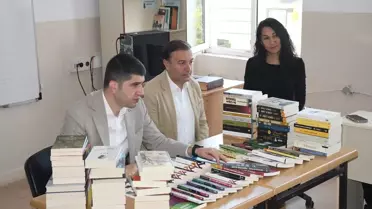 Alaçam'da 10 bin kitap öğrencilerle buluşturuldu