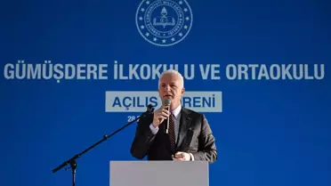 Bakan Tekin, Sarıyer'de Gümüşdere İlkokulu ve Ortaokulu'nun açılış töreninde konuştu Açıklaması