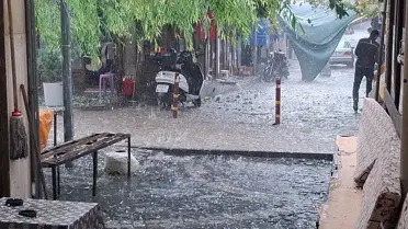 Beypazarı'nda Şiddetli Yağış ve Dolu